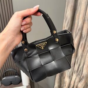 Black Woven Mini Bag (NOT Authentic Prada)